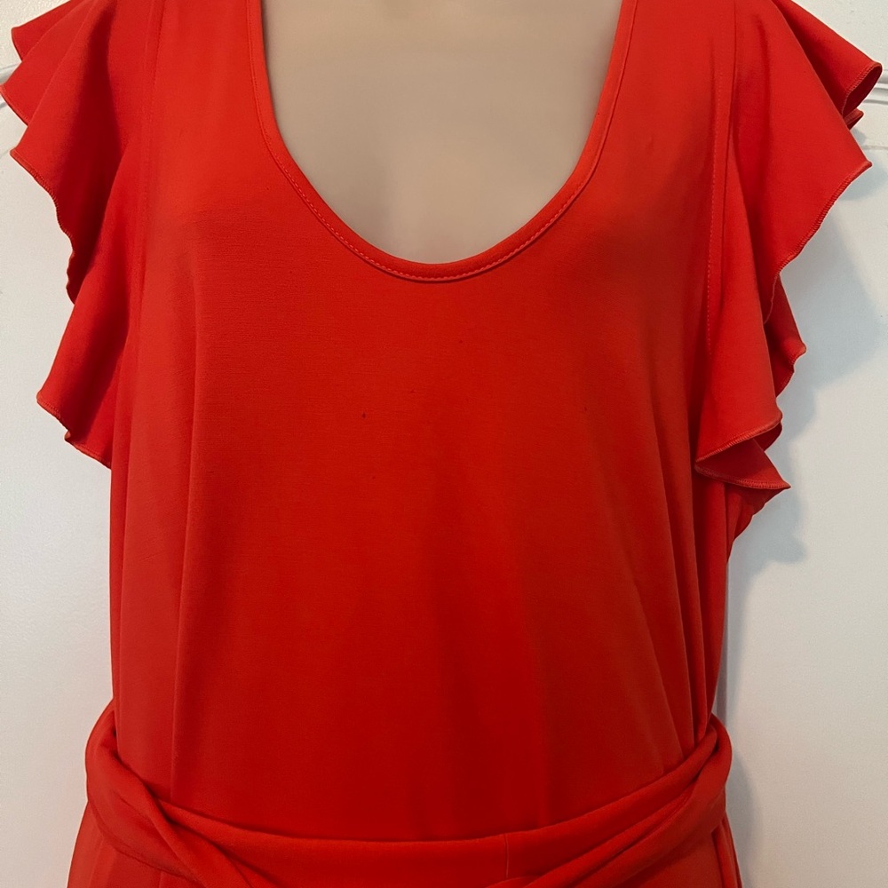 Ann Taylor jersey orange maxi dress. Size Large. Excellent condition